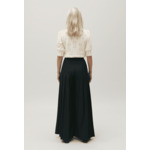 Pantalon plissé ample bleu marine