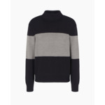 Pullover - marine/bois flotté