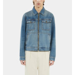 Blouson Bleu En Denim Homme