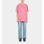 Polo En Coton Piqué Rose Homme