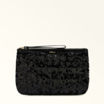 CLASSIC XL ENVELOPE - TESSUTO PAILLETTES+VITELLO CRAQUELE
