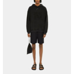 Sweatshirt À Capuche Noir Avec Broderie Logo Homme