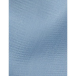 Chemise ilena col châle montant avec gorge cachée en lyocell uni bleu