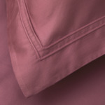 Yves Delorme - Taie d'oreiller en satin de coton rose, Triomphe