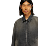 Veste réversible en denim et nylon