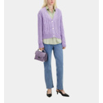 Cardigan Boutonne A Torsades Femme