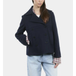 Caban Court Bleu Marine Femme