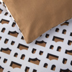 BOSS Home - Housse de couette en satin de coton, B Monogram