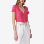 T-Shirt En Lin Col V Rodeo