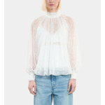 Top Avec Fronces Écru Femme