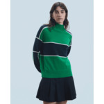 Pull Col Montant Bandes