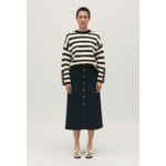 Pull ample rayures bicolores