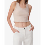 Débardeur Crop Côtelé Emma
