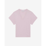 T-Shirt Col V À Logo Jolia