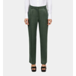 Pantalon Tailleur Vert Femme