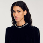 Robe courte en velours