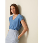 T-SHIRT V LIN VISCOSE