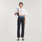 T-shirt court strassé