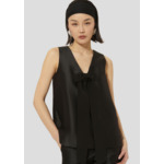 Top Topaze-Noir en Polyester
