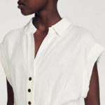 Robe courte drapée