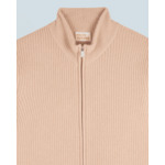 Pull Gilet à Cotes Zippé