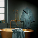 PEIGNOIR À CAPUCHE | Imaginaire - Bleu nuit