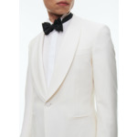 Veste de smoking en laine, mohair et soie