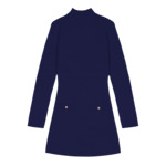Robe courte 2-en-1 en maille