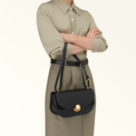 FURLA SFERA S SHOULDER BAG - VITELLO ROMA+SUEDE