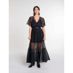 Robe longue en dentelle