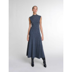 Robe longue en maille à strass