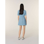 Robe courte en tweed à sequins