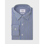 Chemise Ajustée rayée bleue