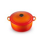 Cocotte ronde 28cm en fonte émaillée volcanique*