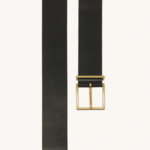 Ceinture large en cuir
