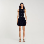 Robe en maille velours