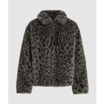 LEOPARD FAUX MINK JACKET