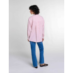 Chemise strassée à rayures