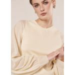 Pull Prune-Ecru en Lyocell