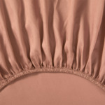 Yves Delorme - Drap housse en satin de coton marron, Triomphe