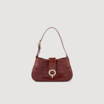 Sac Janet en cuir embossé façon croco