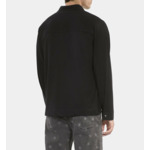 T-Shirt Manches Longues Style Chemise Noir Homme