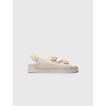 Sandales plates en cuir