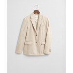 Slim Fit Stretch Linen Blazer