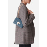 Petit Sac Moon En Velours Made In Italy