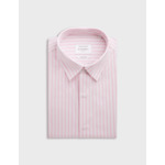 Chemise semi-ajustée rayée rose