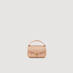 Mini sac YZA en cuir irisé matelassé
