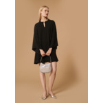 Robe Raonie-Noir en Polyester