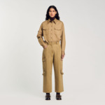 Pantalon cargo en denim
