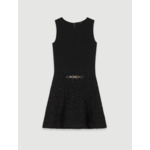 Robe courte 2-en-1 en tweed